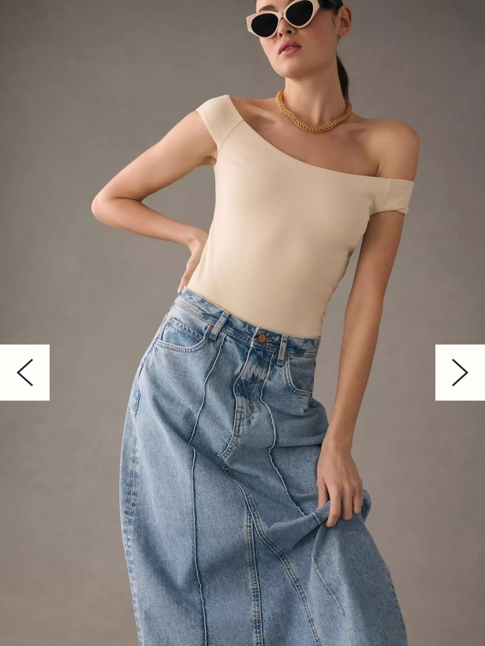 Anthropologie Pilcro Denim Skirt 8 - Picture 2 of 14